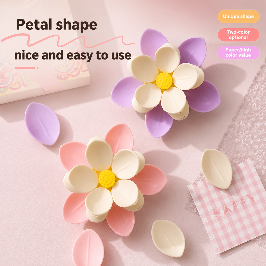Flower Shaped Magnetic Food Clips for Fridge | Detachable Petal Snack Bag Clips for Chips, Cheese, Meat, Fruits & Vegetables