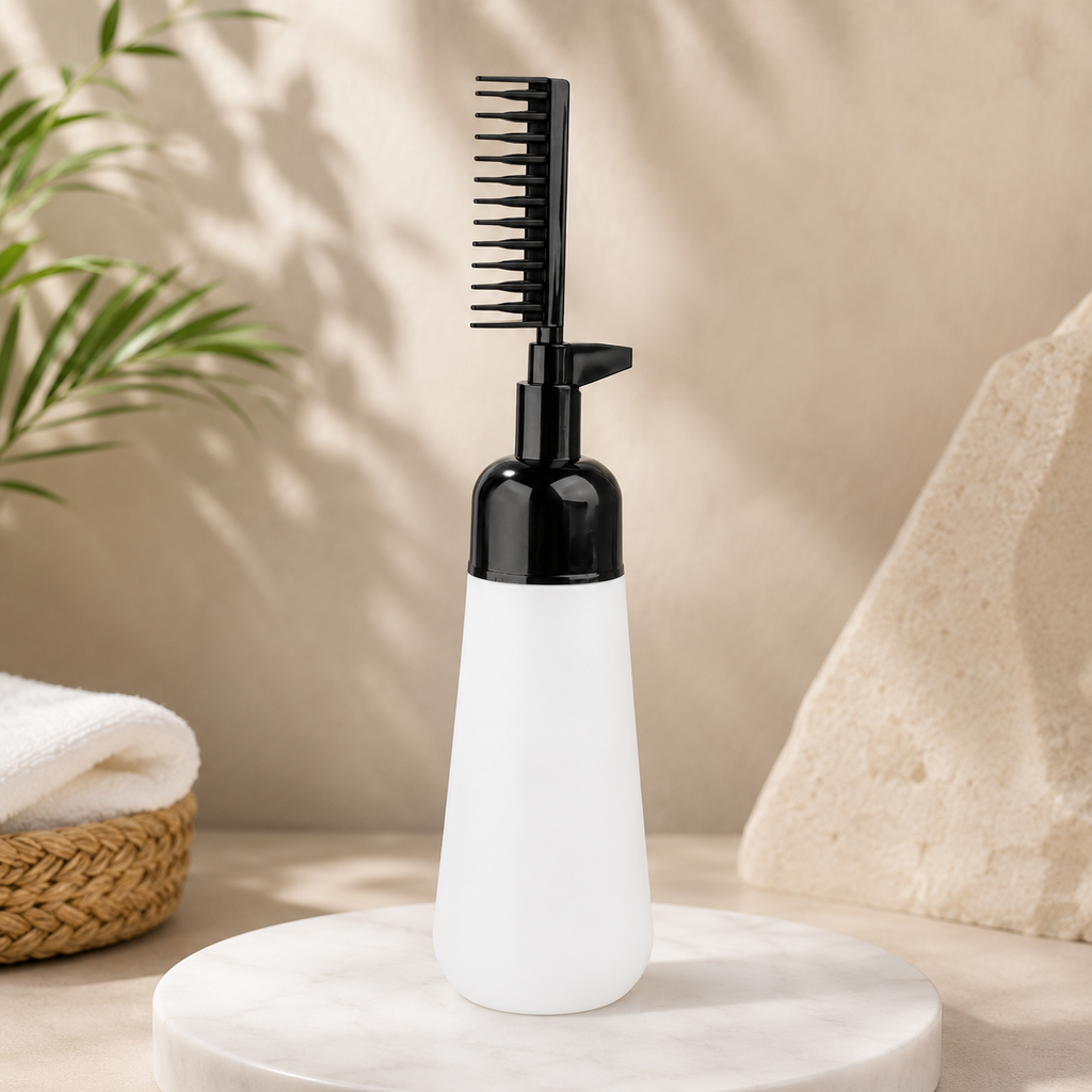 2-in-1 Hair Applicator Bottle with Comb | Root Comb Hair Oil & Hair Dye Applicator for Scalp, Liquid Hair Care, Home & Salon Use