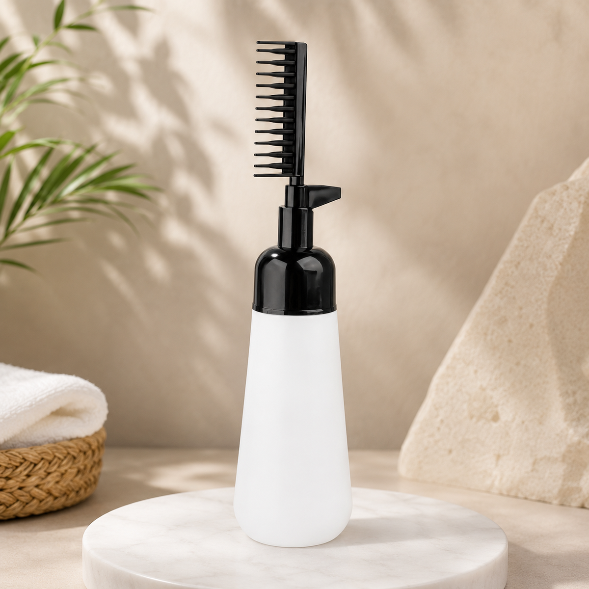 2-in-1 Hair Applicator Bottle with Comb | Root Comb Hair Oil & Hair Dye Applicator for Scalp, Liquid Hair Care, Home & Salon Use