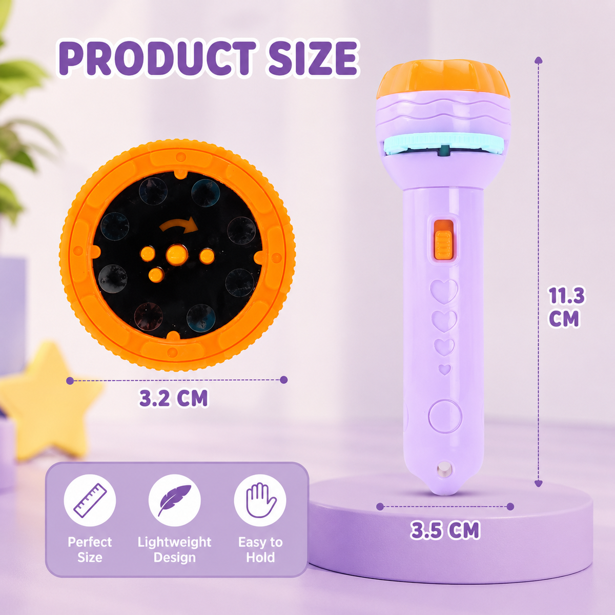 RRR Collection Kids Projection Flashlight Toy | Story Projector Torch with Picture Slides | Educational Learning Toy for Boys & Girls 3+ Years