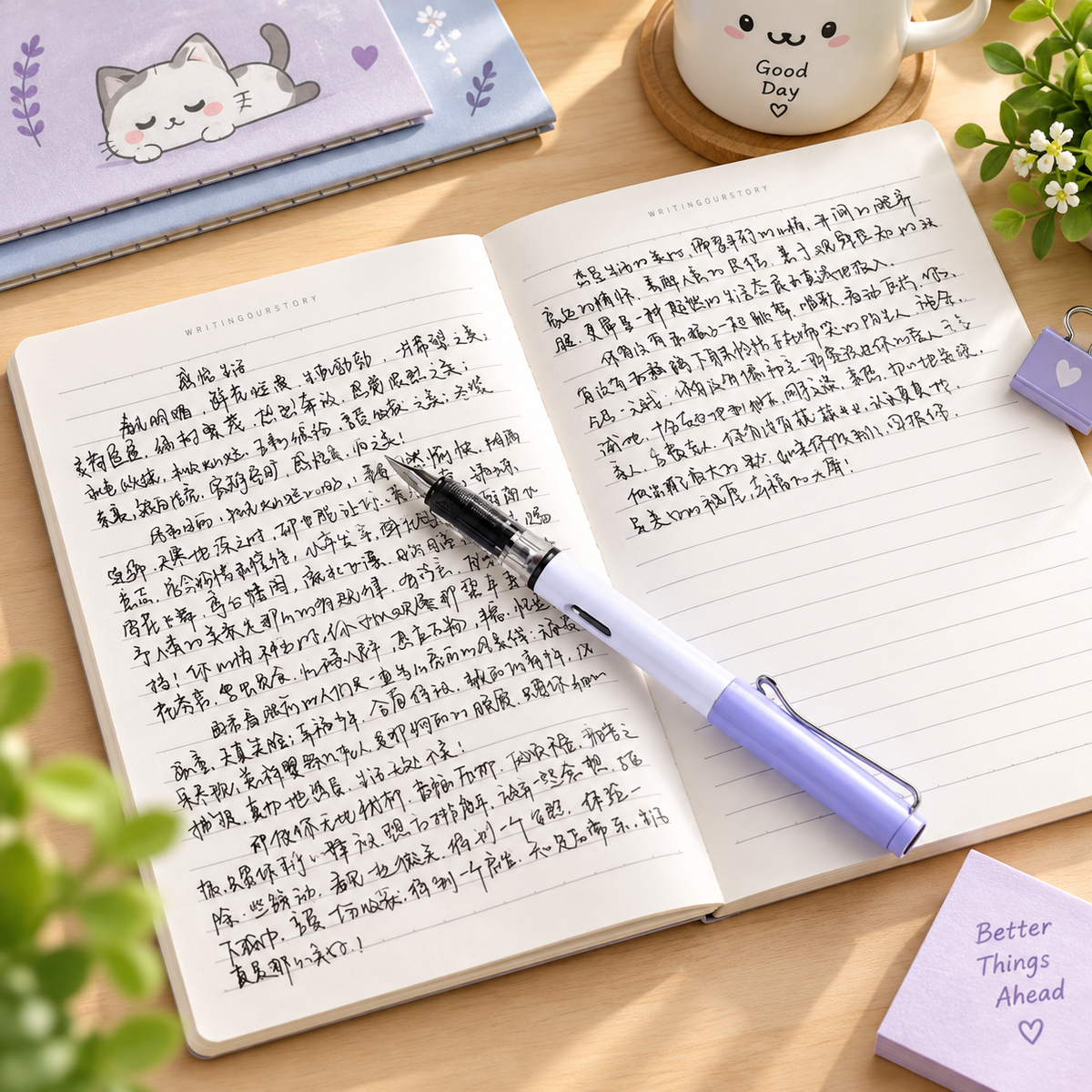 Cute Space Theme A5 Ruled Notebook Set of 5 | 60 Pages Each | Writing, Homework & Exercise Books for Kids, Students, School, Tuition & Office