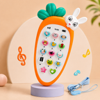 Educational Toy Phone for Kids | Interactive Musical Mobile Phone with Lights & Sounds | Rabbit Design Learning & Pretend Play Toy for Toddlers