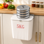 Hangable Kitchen Waste Compost Bin | Rubbish Basket & Waste Sorting Organizer for Cabinet Door, Bedroom & Countertop