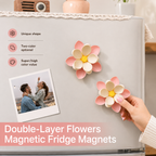 Flower Shaped Magnetic Food Clips for Fridge | Detachable Petal Snack Bag Clips for Chips, Cheese, Meat, Fruits & Vegetables