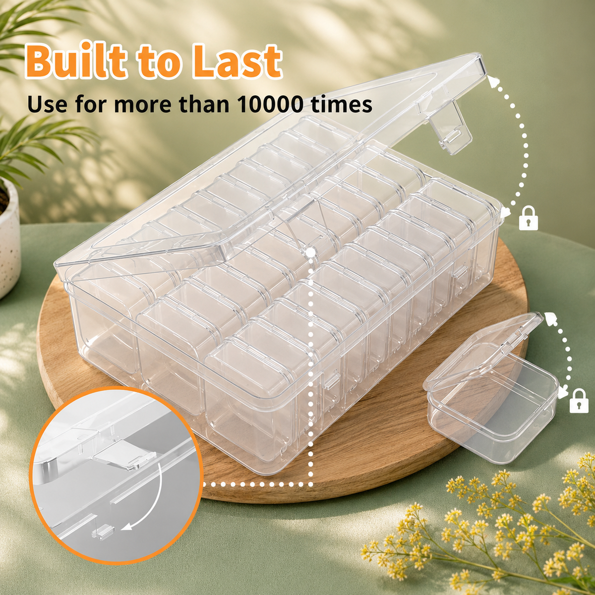 Transparent Jewellery & Accessories Storage Box | 30 Compartment Organizer