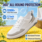Shoe Washing Machine Bag for Sneakers & Delicate Shoes | Reusable Laundry Shoe Bag with Durable Zipper Mesh, 360° Deep Cleaning – Yellow