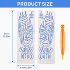 Reflexology Socks with Trigger Point Massage Tool | Acupressure Foot Massage Socks with Reflexology Chart for Women & Men – 1 Pair