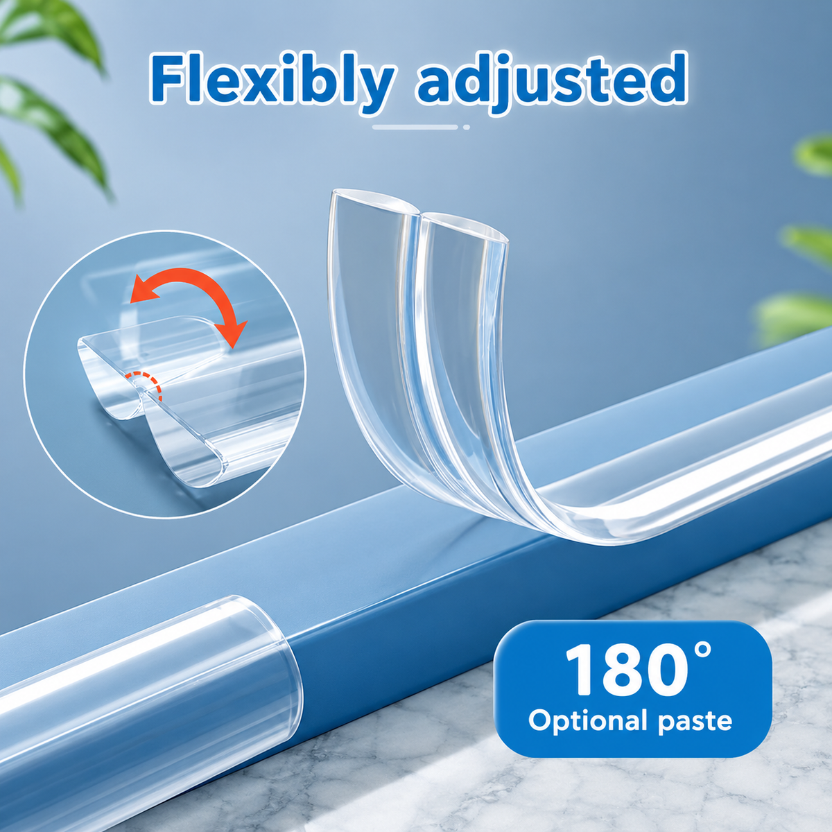 5 Meter Silicone Edge Protector Strip with 4 Corner Guards | Baby Safety Edge & Corner Protector for Table, Bed & Furniture