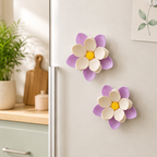 Flower Shaped Magnetic Food Clips for Fridge | Detachable Petal Snack Bag Clips for Chips, Cheese, Meat, Fruits & Vegetables
