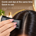 Hair Color Comb Stick for Grey Hair Coverage | Waterproof & Sweat-Proof Hair Root Touch-Up Stick for Men & Women – Black
