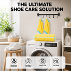 Shoe Washing Machine Bag for Sneakers & Delicate Shoes | Reusable Laundry Shoe Bag with Durable Zipper Mesh, 360° Deep Cleaning – Yellow