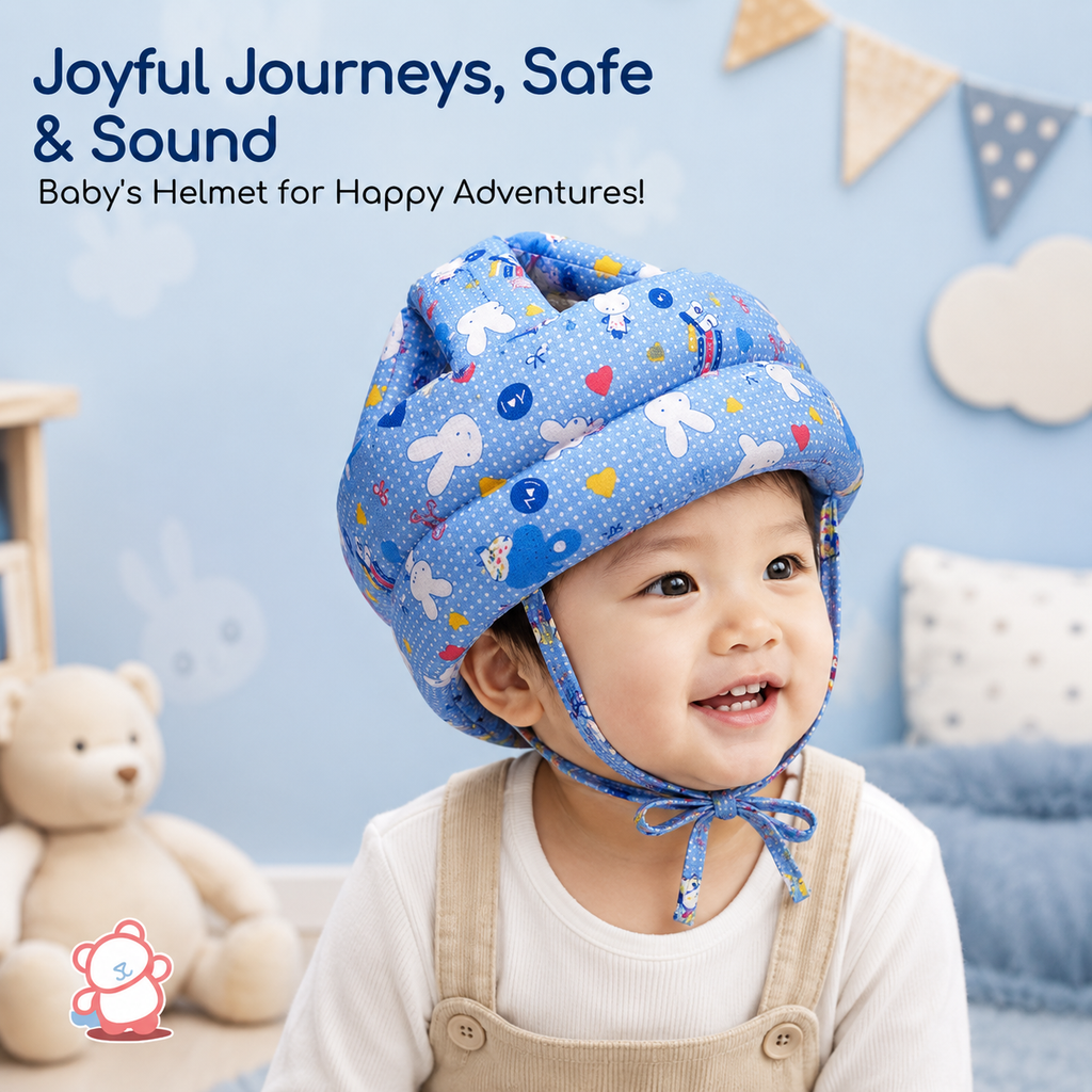 Baby Head Safety Helmet for 6 Months to 2 Years | Adjustable Lightweight Padded Head Protector for Infants