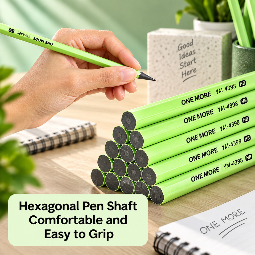 HB Wooden Graphite Pencils for Kids & Students – Pack of 10 | Smooth Writing Pencils for School, Drawing, Sketching & Office
