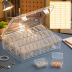 Transparent Jewellery & Accessories Storage Box | 30 Compartment Organizer