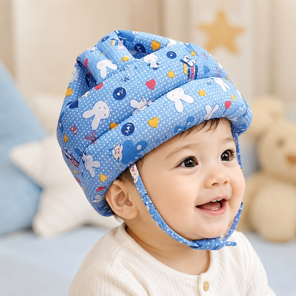 Baby Head Safety Helmet for 6 Months to 2 Years | Adjustable Lightweight Padded Head Protector for Infants