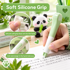 Panda Correction Tape Set of 3 | Quick-Dry White-Out Correction Tape Rollers for Students, Kids, School & Office | No-Mess Paper Correction with Precision Tip